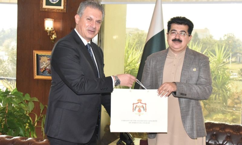 Senate, Pakistan, Jordan, envoy, diplomat, Sadiq Sanjrani, international law, ambassador, ties, relations, trade, economic, Palestinians