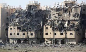 Israeli Attack, Qatar-funded Housing Complex, Gaza, Khan Younis, Israel,
