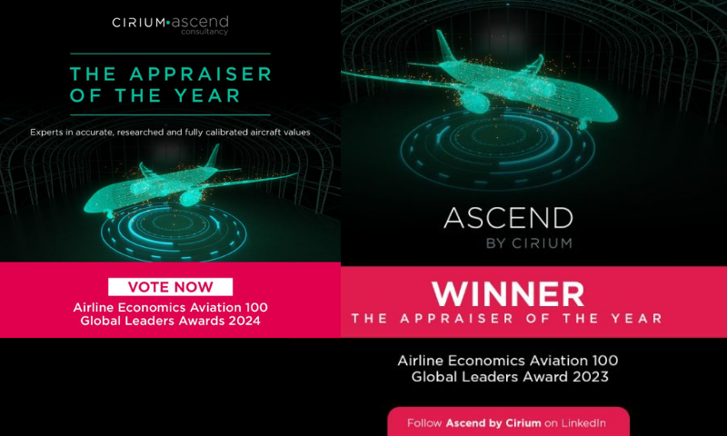 Cirium Ascend Consultancy Wins 'Appraiser of the Year' Award for 9th Time