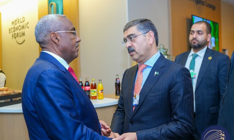 Prime Minister, Foreign Minister, Ethiopia, Pakistan, relations, Islamabad, ties, Davos, Switzerland, cooperation, Ambassador