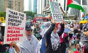 Malaysians, Boycott, Western, Brands, Israel, Support, US, Embassy, Kuala Lumpur, Gaza, McDonald, Burger King, Puma, Palestinians, Airbnb, Economic