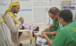 KSrelief Supported Prosthetics Center in Yemen Treats 411 Individuals in January
