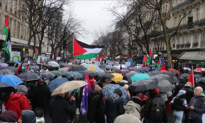 Massive Rallies in Paris Express Solidarity with Palestinians in Gaza