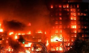 Spain, High-rise, Building, Fire