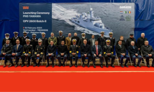 Pakistan Navy Launches State-of-the-Art Offshore Patrol Vessel PNS YAMAMA