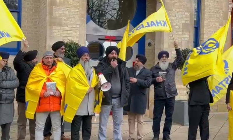 Sikhs Hold Protest Against Inviting Rahul Gandhi to Deliver Lecture at Cambridge University 1