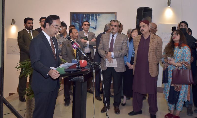 Japan, Exhibition, cultural, Pakistan, art, ceremony, Ambassador, tea, 