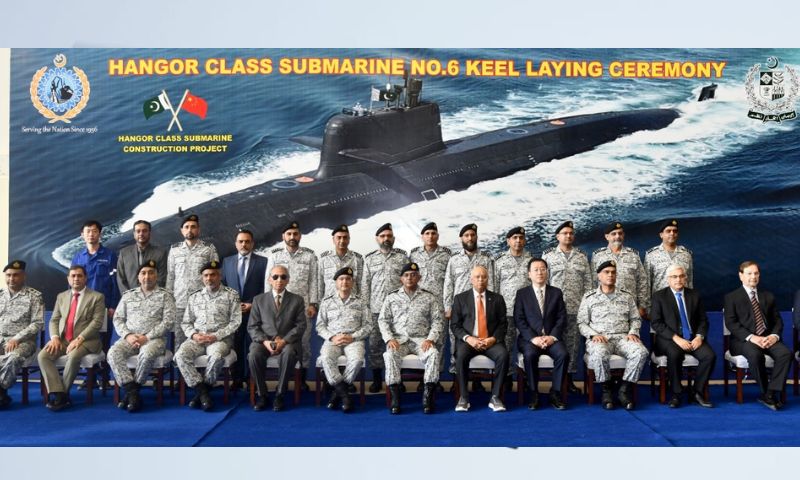 Karachi Shipyard, Keel Laying Ceremony, HANGOR Class Submarine, defense agreement, Pakistan, China,