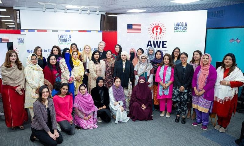 US Embassy in Pakistan, fourth Pakistan cohort, Women Entrepreneurs, Lincoln Reading Lounge, National Library of Pakistan