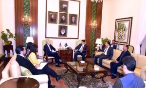 Sindh Chief Minister, Syed Murad Ali Shah, United States, Conrad Tribble, USAID Pakistan, Kate Somvongsiri, education, floods,