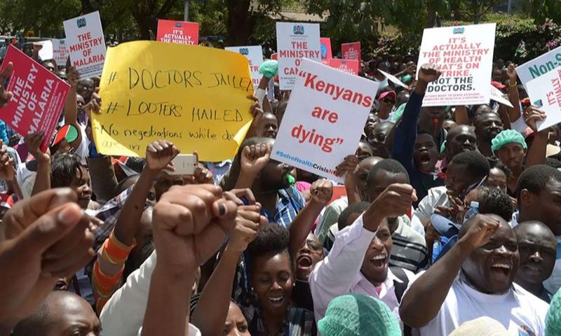 Kenya, health, strike,