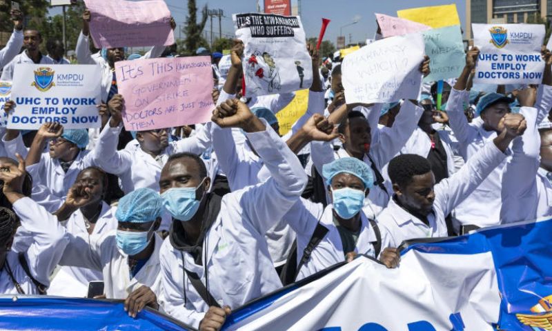Kenya, health, strike,