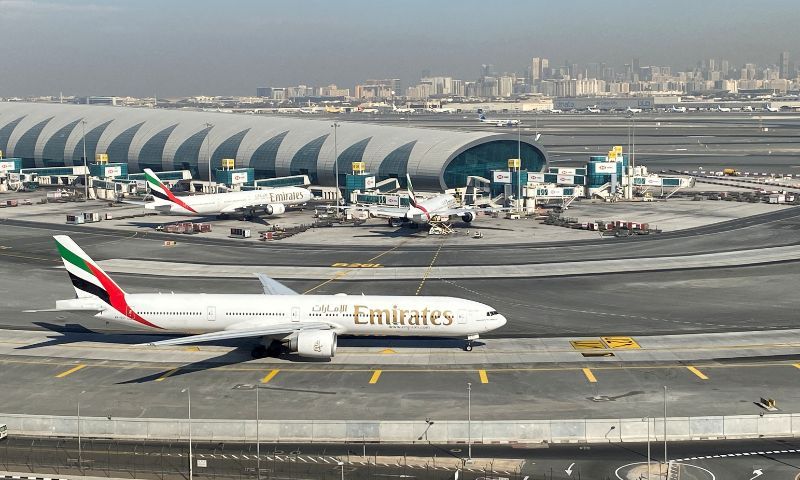 Dubai International Airport, Flight, Storm, Dubai World Central airports, Rain, UAE,