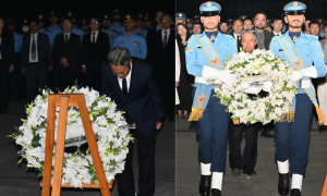 Wreath laying Ceremony Held for Chinese Engineers at Noor Khan Airbase