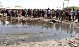 Kenya, Donkey Cart Bomb, Somalia, Border, Interior Minister, Al-Shabaab, IED, Investigations. Explosion