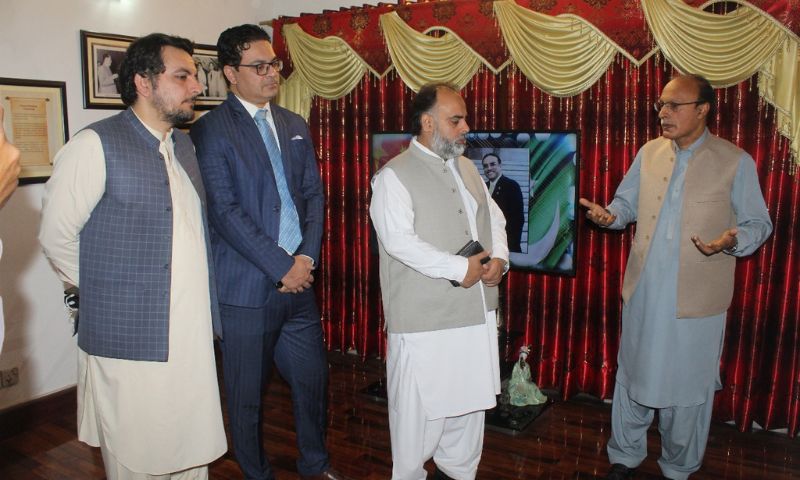 Khyber Pakhtunkhwa, Health Minister, Syed Qasim Ali Shah, Pakistan, China, China Window, Chinese cultural center, Peshawar, Khyber Pakhtunkhwa, Minister Shah, guest book, CPEC,
