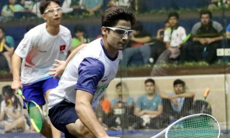 Asian Junior Individual Squash Championship, semifinal matches, Boys U-13, Sohail Adnan, Pakistan, Malaysia,