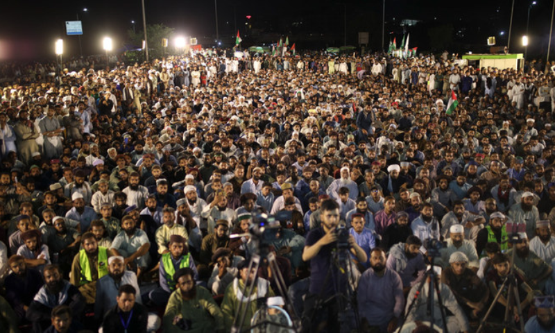 Tehreek-e-Labbaik, TLP, sit-in, Faizabad, Israeli actions in Palestine, Rana Sanaullah, Pro-Palestine Sit-In, 