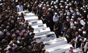 Syria, condolence ceremony, Quneitra, Golan Heights, Israel,