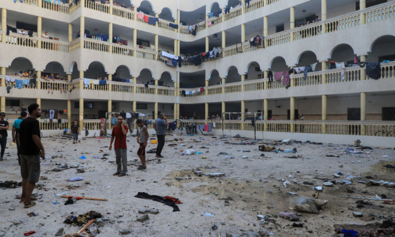 Gaza, Israel, Palestinians, Hamas, Khan Younis, School, UN, United Nations, United States, Egypt, Qatar, Ceasefire, Refugee,