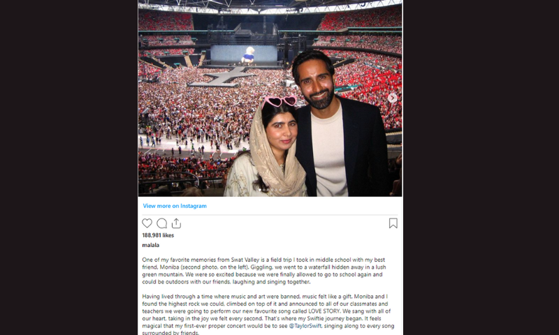 Malala, Taylor Swift, Wembley Show,