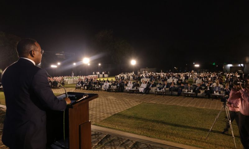 Governor Sindh, Kamran Khan Tessori, Ethiopia, Ethiopian Ambassador, Dr. Jamal Beker, ceremony, Governor House, 