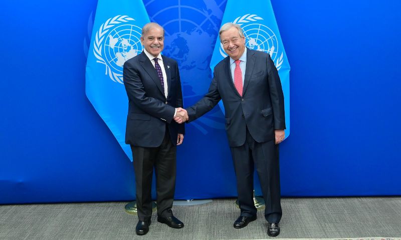 Pakistan, Prime Minister, Shehbaz Sharif, New York, UN General Assembly, Lebanon, Gaza, Israel, Palestinians, Jammu and Kashmir, UN, Antonio Guterres