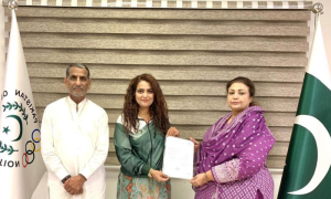 Pakistani Olympian, Sadaf Siddiqui, IOC Course,