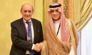 Saudi Minister of State French Envoy to Lebanon Discuss Regional Developments