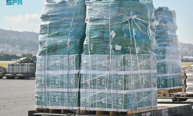 Seventh KSA Relief Plane Arrives in Beirut with Aid for People of Lebanon 1