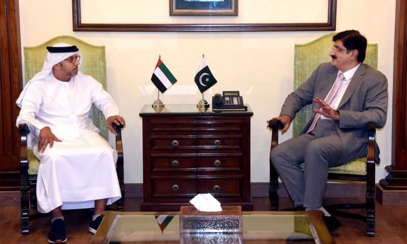 UAE, Ambassador, Hamad Obaid Ibrahim Salem Al Zaabi, Sindh Chief Minister, Syed Murad Ali Shah, CM House, UAE Consul General, Karachi, Bakheet Ateeq Al Remeithi,