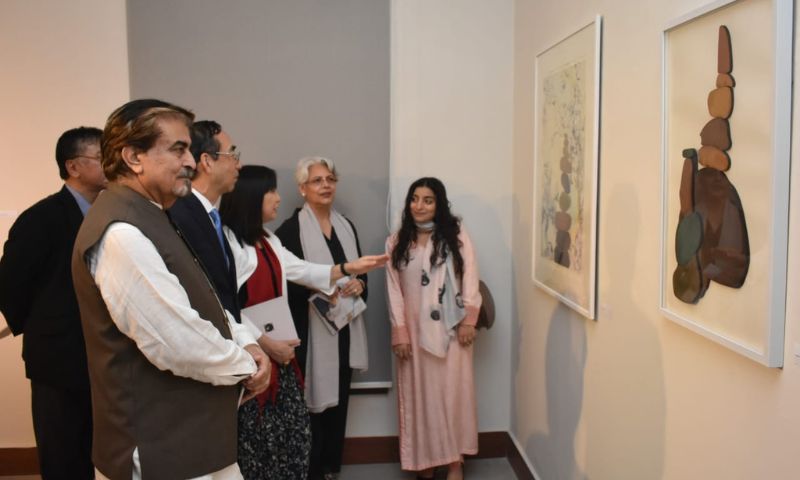 WADA Mitsuhiro, Ambassador of Japan, Pakistan, MOKU-HANGA, National Art Gallery, Islamabad, Pakistani artists,  