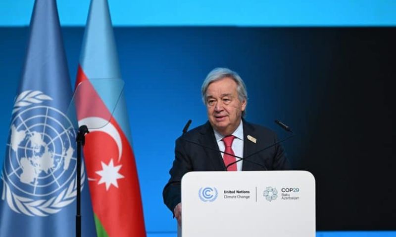 UN, COP29, Antonio Guterres, United Nations, Baku, Azerbaijan, Climate Finance Deal