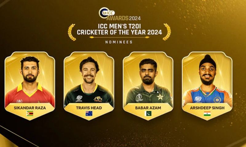 Babar Azam, Pakistan, India, Arshdeep Singh, Australia, Travis Head, Zimbabwe, Sikandar Raza, ICC, T20I Cricketer of the Year