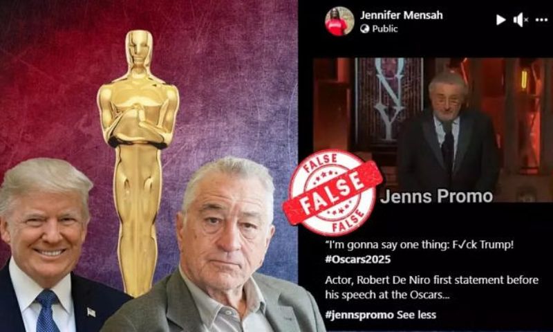 Actor, Robert De Niro, Donald Trump, Oscars 2025, US, Los Angeles, Video, Academy Award