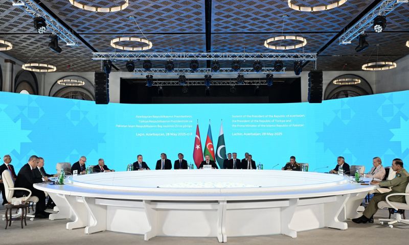 Pakistan, Azerbaijan, Turkiye, Shehbaz Sharif, Recep Tayyip Erdogan, Ilham Aliyev, Lachin, Trilateral Summit, India