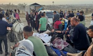 Israeli attack on Gaza aid distribution point