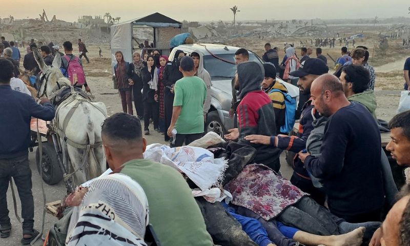 Israeli attack on Gaza aid distribution point