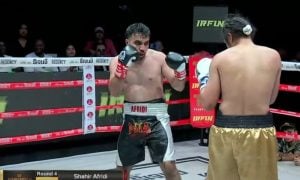 Shaheer Afridi, a fighter from Sindh Police
