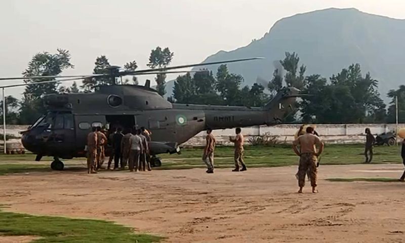 Pakistan Air Force, Pakistan Army, Khyber Pakhtunkhwa, Flood, Buner, Shangla,