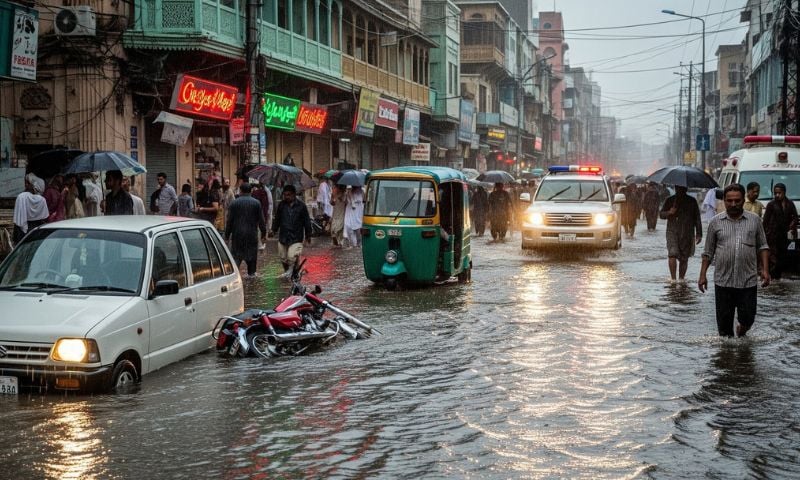 Karachi, Rain, Meteorological Department, Jinnah International Airport, K-Electric,