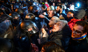 Protests Erupt as Georgia Approves Draft Foreign Agents Bill