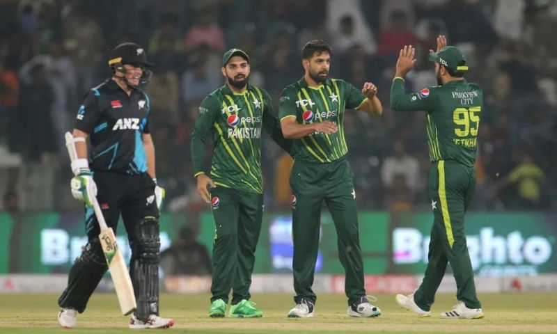 face, Babar Azam, Haris Rauf, Iftikhar Ahmed, Ihsanullah, Faheem Ashraf, Mohammad