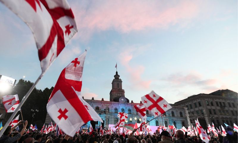 Georgia, Mikheil Saakashvili, Rally
