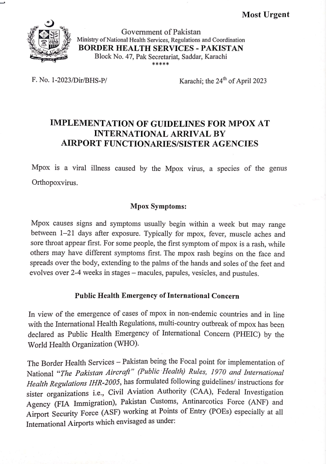 Health officials, Pakistan, Islamabad, World Health Organization,  WHO, Health, ministry, 