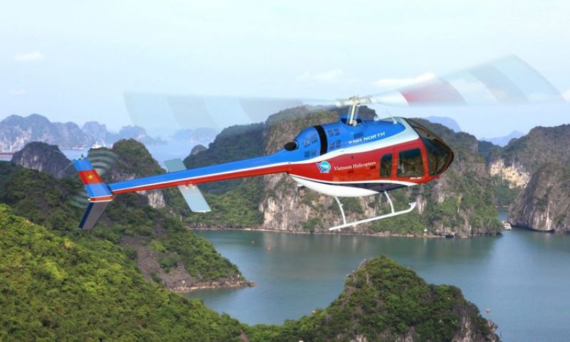 Vietnam, Tourists, Helicopter, Aircraft, Company, Halong Bay, UNESCO, Tourism, Business, Hanoi, Capital, Training, Exercise, Aviation