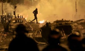 France, Looters, Hunting Rifles, Arrested, Violence
