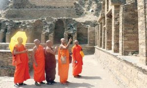 Buddhist, monks, Ambassadors , Visit, UNESCO, Takht Bhai, Peshawar, Mardan, Japan, Thailand, Sri Lanka, South Korea, Maynmar, Cambodia, Nepal, delegation