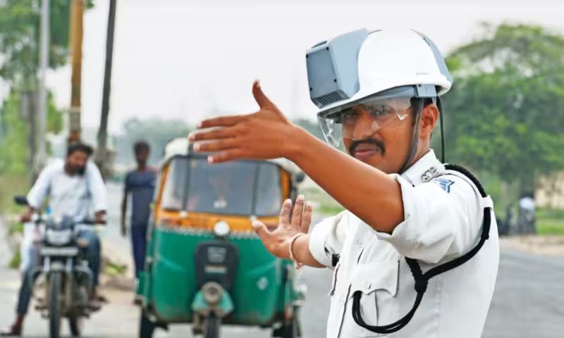 Helmet, Ahmedabad, India, Traffic Police