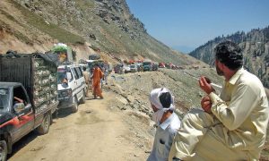 Highway blocked, murder, traffic jam